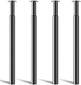 Amazing Tour Adjustable Table Legs 710-1100mm 4 Pack Black Heavy Duty Steel view 1