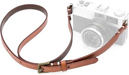 Amazon Canpis カメラ ストラップ レザー 一眼レフ ハンドメイド 本革 ミラーレス カメラストラップ 細い 調節可能 ショルダー ネックストラップ レトロ ヴィンテージ おしゃれ 高級感 カメラアクセサリー ブラック ブラウン 迷彩 ブラウン Dioweny 家電 カメラ