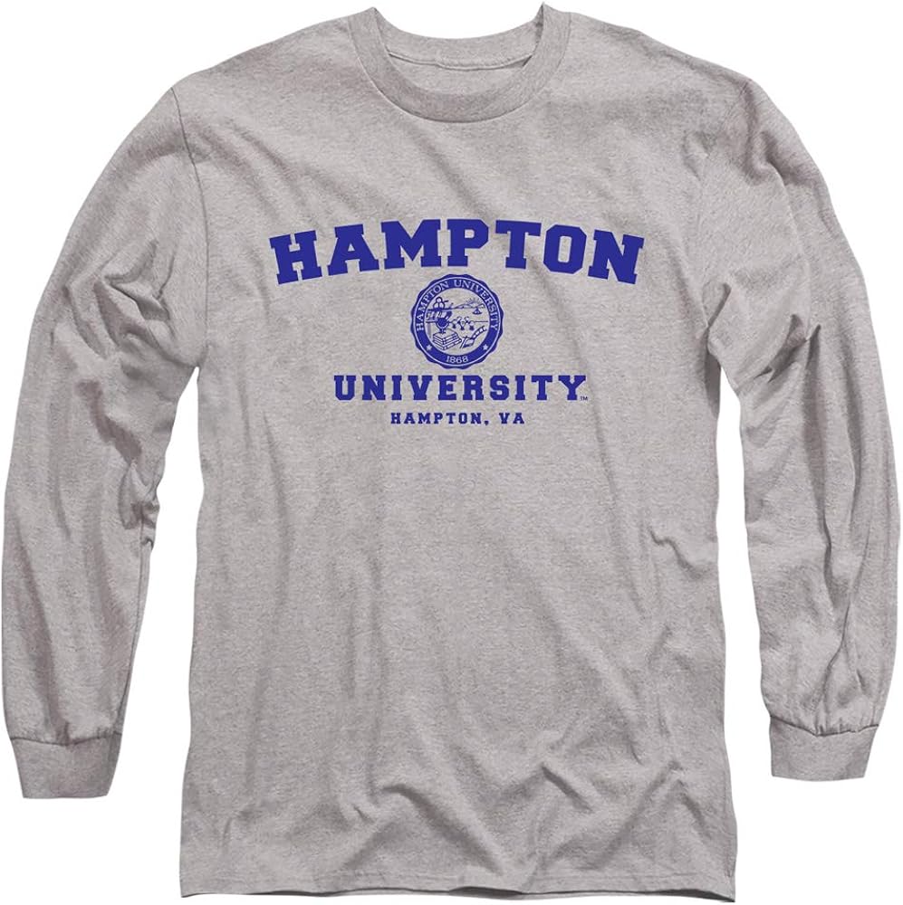 Hampton University Official Circle Logo Unisex Adult Long