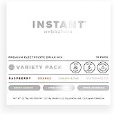 Instant Hydration Electrolytes Powder Packets - Variety Pack - Zero Sugar - Keto, Vegan, Gluten-Free, Non-GMO - Boost Recovery, Brain Function, Muscle & Tissue Health - 12 Sticks