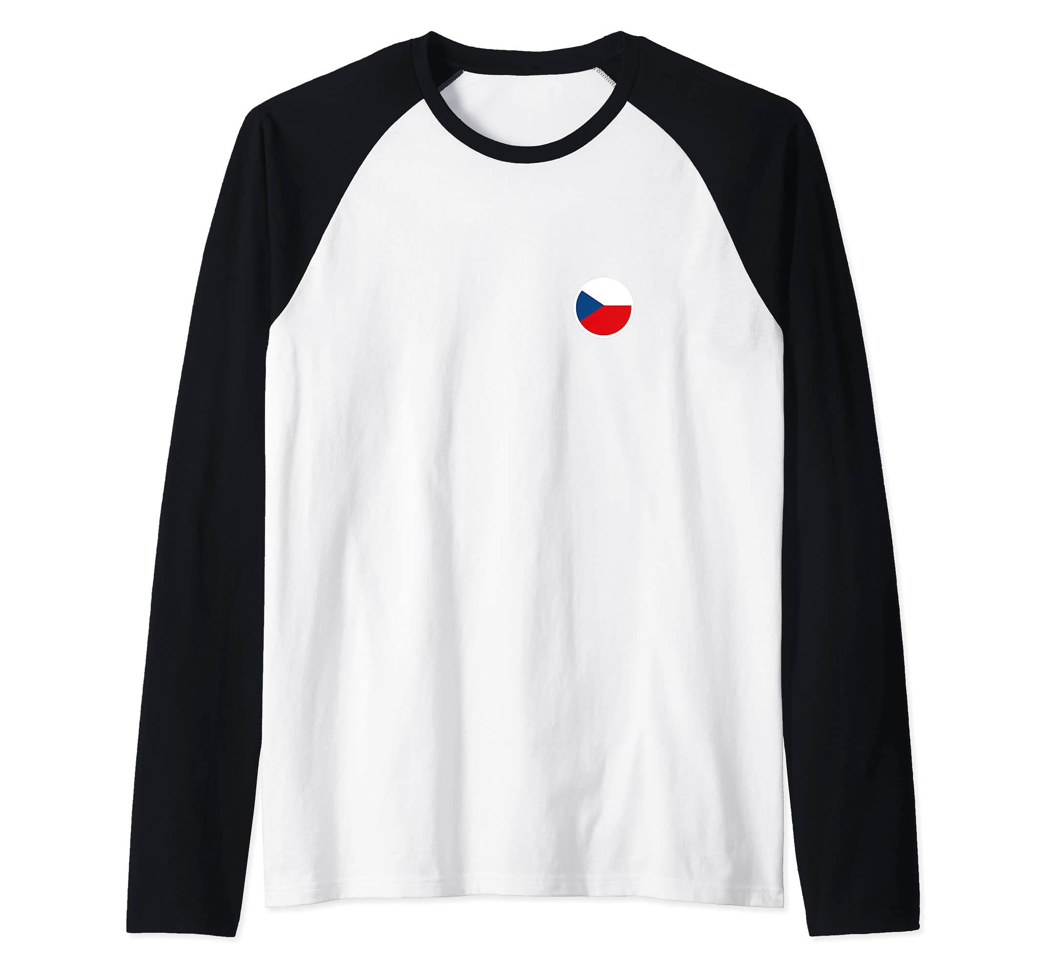 Flag Czech Republic Raglan Baseball Tee