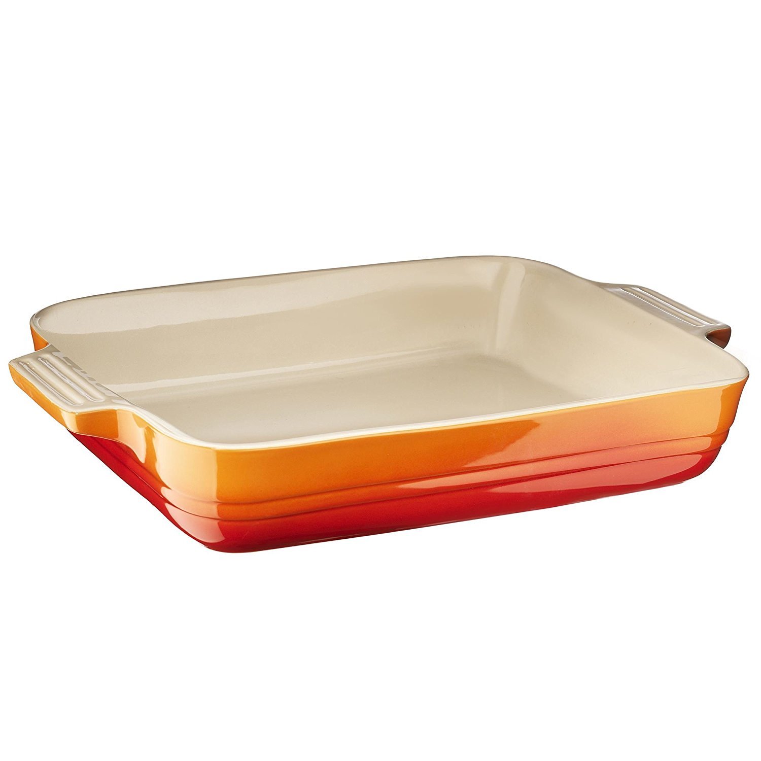 LE CREUSET Stoneware Shallow Rectangular Dish, 32 cm - Volcanic
