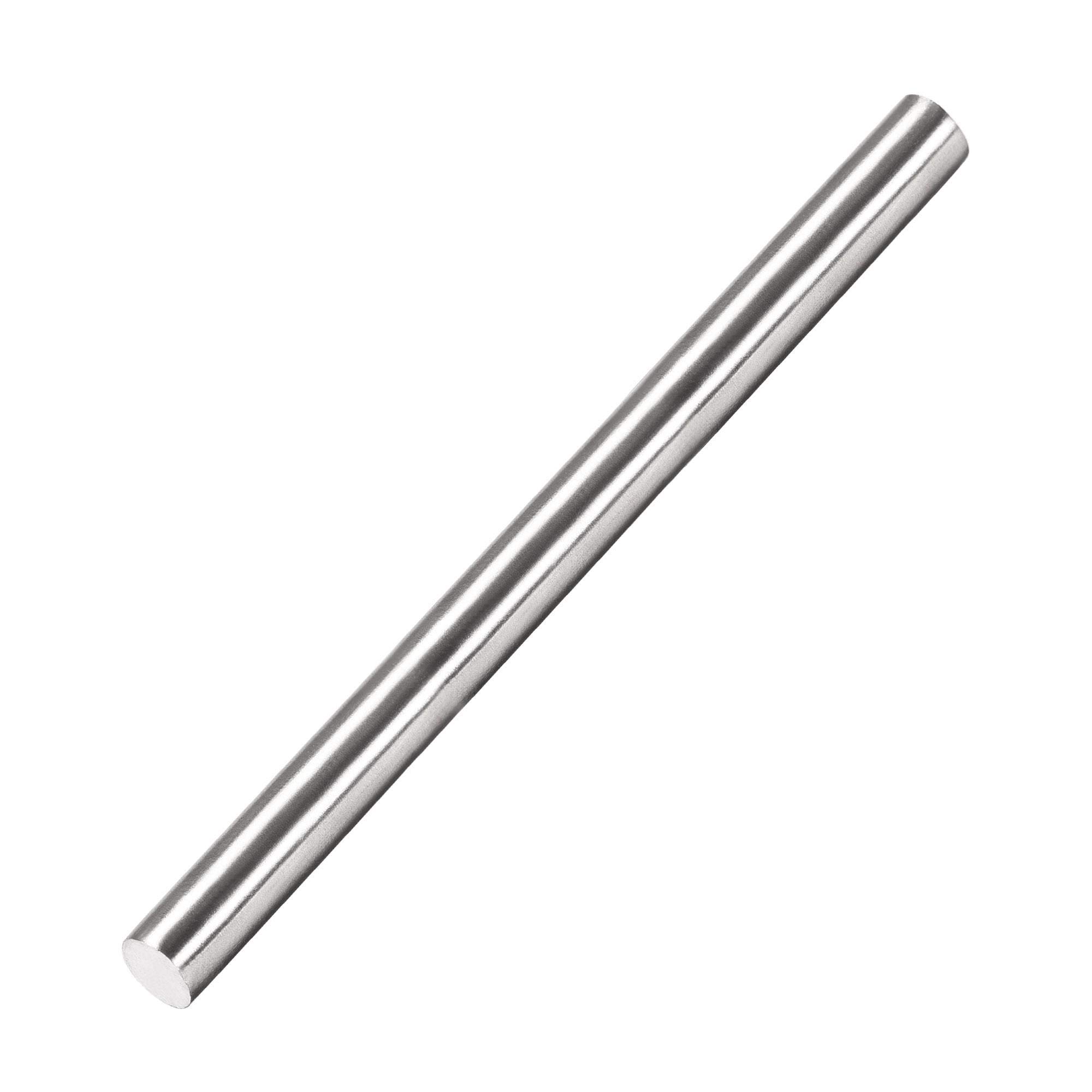 sourcing map 5mm x 75mm 304 Stainless Steel Solid Round Rod for Drift Punches DIY Craft Model Plane Model Ship Model Cars - 10pcs