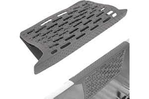 Silicone Sink Mat, Double Sink Divider Protector with Suction Cups & Drainage Holes Heat Resistant Kitchen Mat for Dishes and