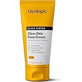Geologie Clear Skin Face Cream | Clear System Daily Moisturizer with SPF15 for Acne-Prone Skin | Azelaic Acid, Niacinamide & Hyaluronic Acid | Lightweight & Oil Free | 60 ML