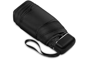 LEAGERA Mini Umbrella - Compact, Waterproof Travel Umbrella for Light Rain, Suitable for Women's Purse and Pocket