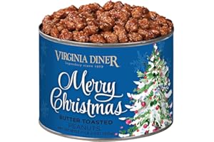 Virginia Diner Merry Christmas Butter Toasted Extra Large Virginia Peanuts, 18oz