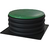 Aero-Stream AS-R13 Septic Tank Riser Kit, 23.5" Diameter x 13" Tall | Heavy-Duty High-Strength Polymer Construction, No More Digging, Complete Kit, Fits Many Concrete Septic Systems, USA Made