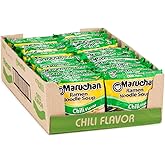 Maruchan Ramen Noodle Soup, Chili Flavor &ndash; Japanese-Style Instant Noodles, Quick &amp; Easy Meal for Kids, Students &amp; Busy Families &ndash; 3 Oz. (24 Pack)