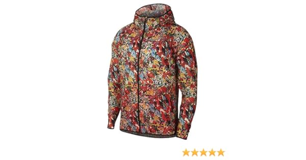 nike running windrunner jacket in multicolour