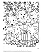 Cute Christmas Holiday Coloring Book (Design Originals) 32 Kittens, Puppies, and Other Critters in One-Side-Only Designs on High-Quality Extra-Thick Perforated Pages with Inspiring Christmas Quotes
