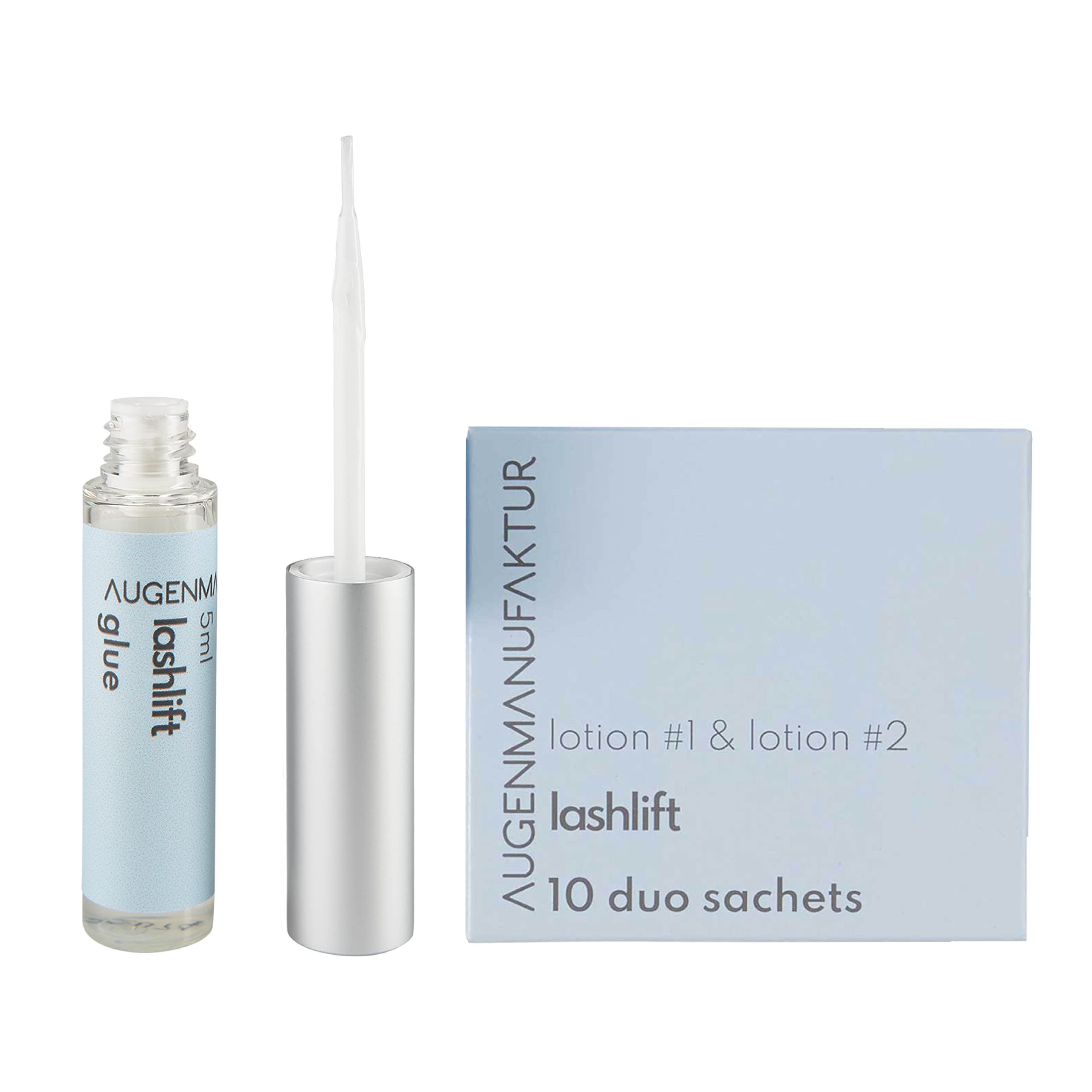 Augenmanufaktur Eyelash Lifting Starter Set - Laslift Kit for Long Voluminous Natural Lashes (Sachets Basic Kit)