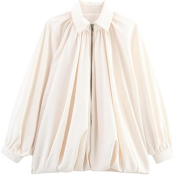 Amazon.com: WOWULOVELY Women's Puffed Bomber Jacket Oversized