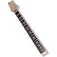 Yinfente® Electric Guitar Neck Replacement 22 fret 25.5 inch Rosewood Fretboard Unfinished Electric guitar