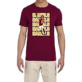 Maroon Washington Jayden Daniels Text Pic T-Shirt