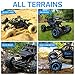 AFUNX Remote Control Car, 1/12 Scale High Speed Racing RC Cars with 2.4Ghz Radio Remote Control, 4WD Off Road RC Car Gifts for All Adults & Kids
