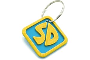 Scooby Dog Tag - Durable Plastic Scrappy Doo Costume Collar Tag Keychain for Dogs and Cats, Perfect for Halloween and Cosplay