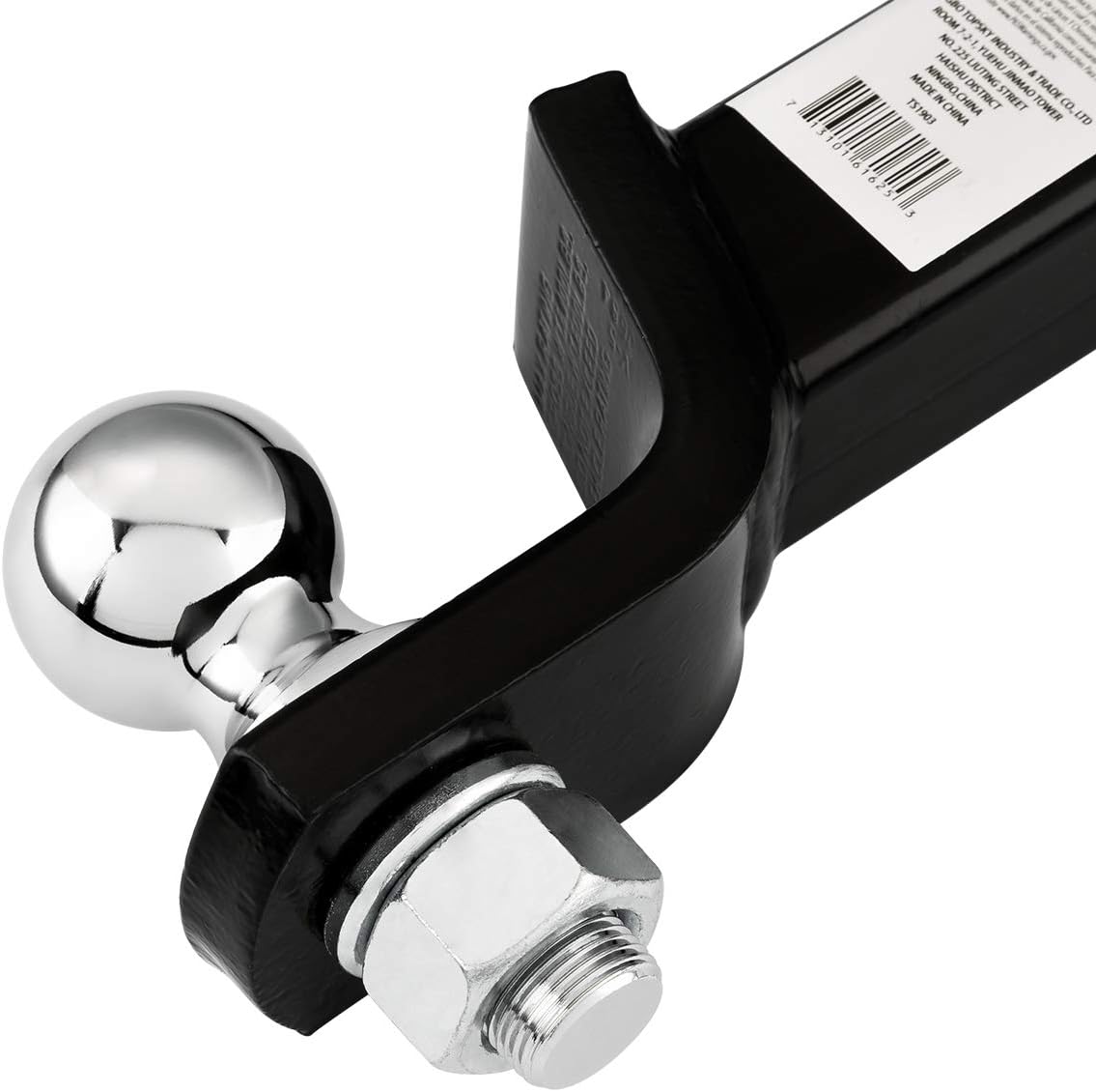 TOPSKY TS2003 Trailer Hitch Ball Mount with 2 in Hitch Ball, Fits 2 Inch Receiver and Hitch Pin, 6000lbs, Hollow Shank: Automotive