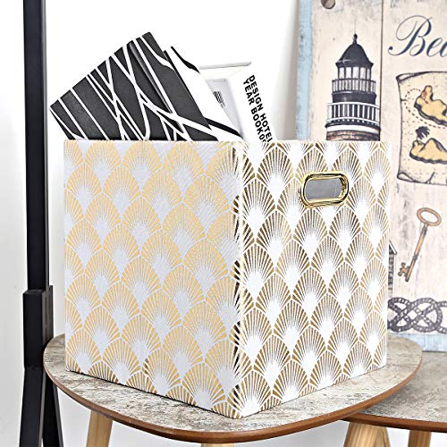 BAIST Cubby Storage Bins 11x11 Cube Storage Organizer Foldable Fabric