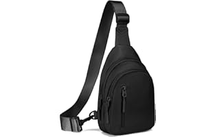 Viverte Small Sling Bag Crossbody Bag for Women with 4 Pockets Cross Body Fanny Pack Womens Chest Bag for Outdoors Traveling