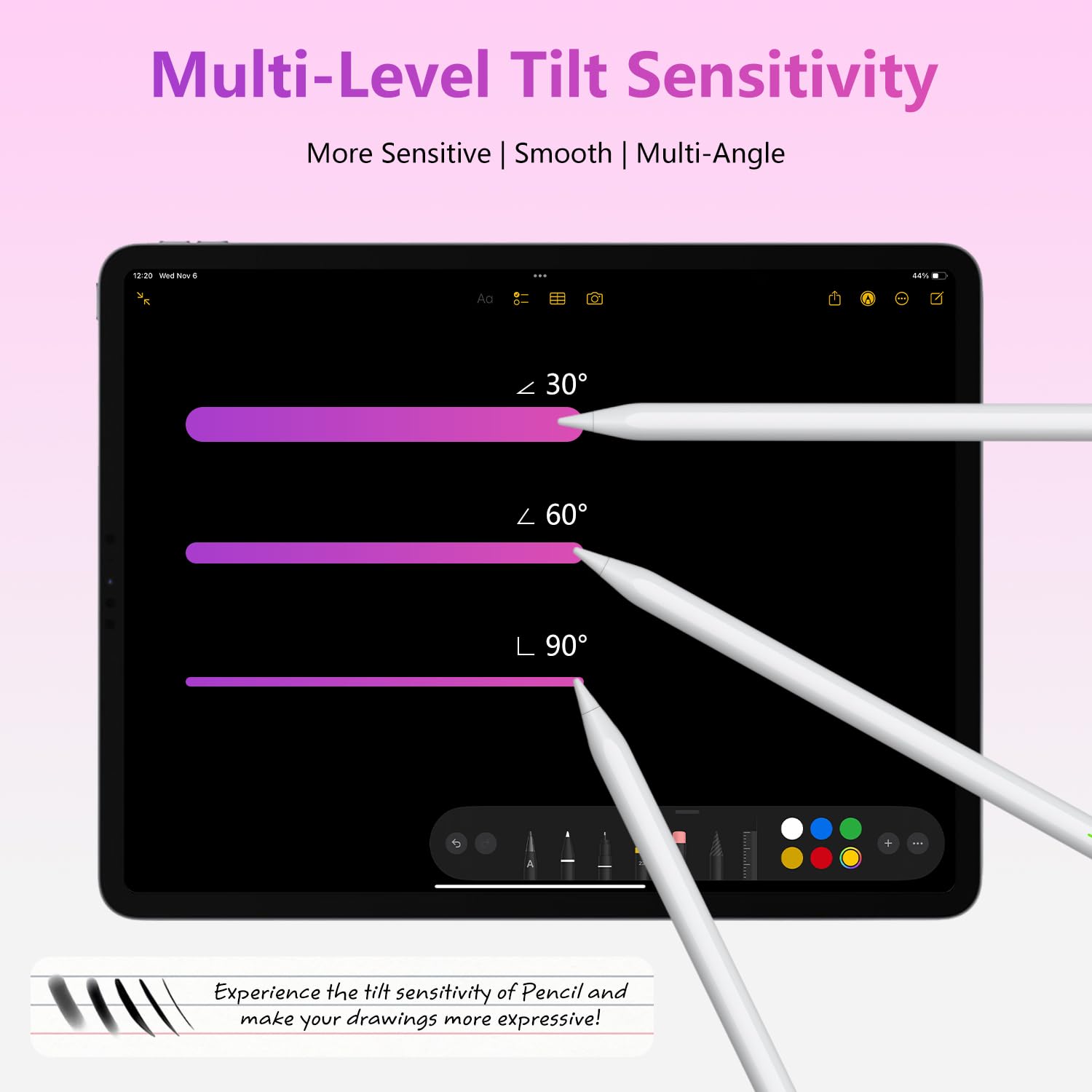Pencil for Apple iPad 9th&10th Generation, Palm Rejection&Tilt Sensitivity with Apple Pencil 1st Generation, iPad Pencil for iPad 6/7/8/9/10, iPad Pro 12.9