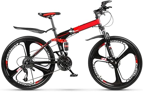Sychong Outroad Mountain Bike 30 Velocita 26 24 Pollici Ruote Gemellate Sospensione Antiscivolo Bici Pieghevole Per Adulti Amazon It Sport E Tempo Libero