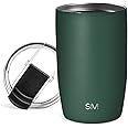 Simple Modern Travel Coffee Mug Tumbler with Flip Lid | Reusable Insulated Stainless Steel Cold Brew Iced Coffee Cup Thermos | Gifts for Women Men Him Her | Voyager Collection | 12oz | Forest