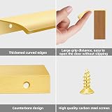 Malimali 10 Pack Brushed Gold Kitchen Handles 300mm Center 256mm Edge Pulls view 3