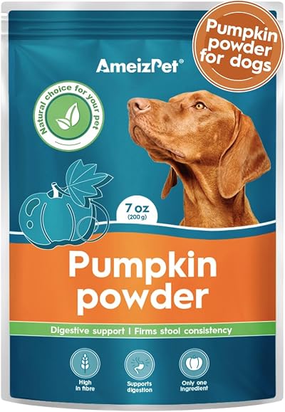 AmeizPet Pumpkin Powder For Dogs 200g Pumpkin Puree Fibre For Dogs