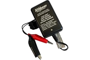 WILDGAME INNOVATIONS 6V/12V eDRENALINE Battery Charger Long-Lasting Powerful Feeder Battery Charger with Adjustable Voltage Switch & Charge Status Light Indicator