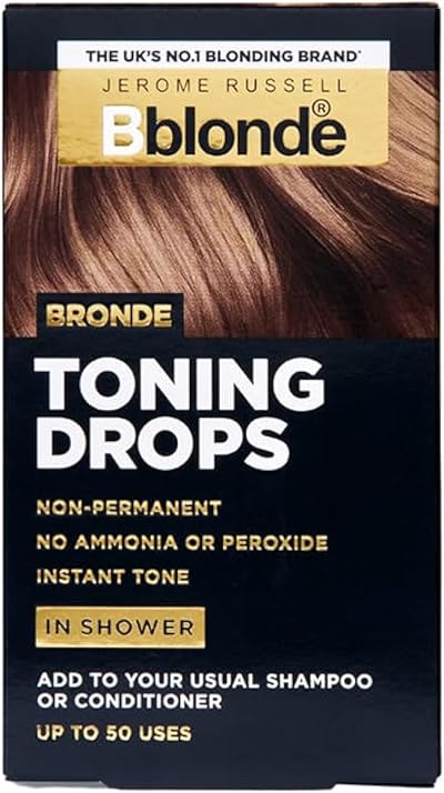 Jerome Russell Bblonde BRONDE Toning Drops - 50 Uses, Non-Permanent Toner