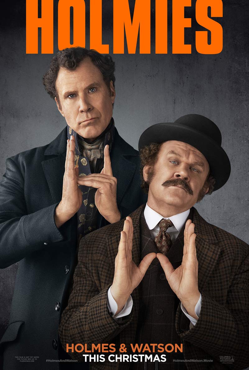 HOLMES & AND WATSON MOVIE POSTER 2 Sided ORIGINAL Advance 27x40 WILL FERRELL