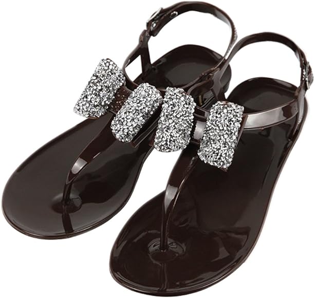 bling bow sandals