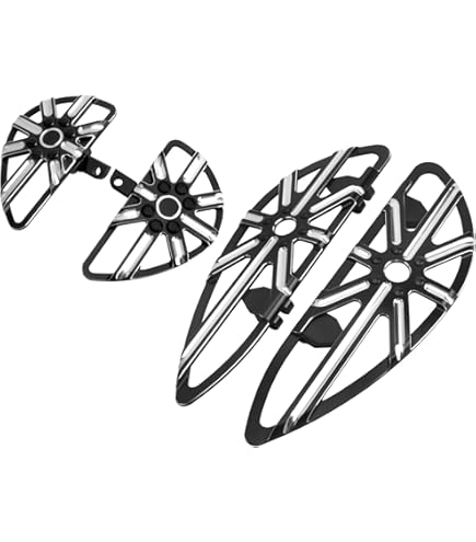 Amazon.com: HDBUBALUS Motorcycle Front Rear Floorboards