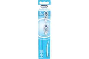 Oral-B CrossAction Battery Toothbrush Replacement Brush Heads Refill, 2 Count (Packaging May Vary)