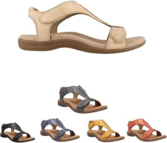 Amazon.com: Sursell Women's Comfy Orthotic Sandals with Heel, Dotmalls Women's Comfy Orthotic 