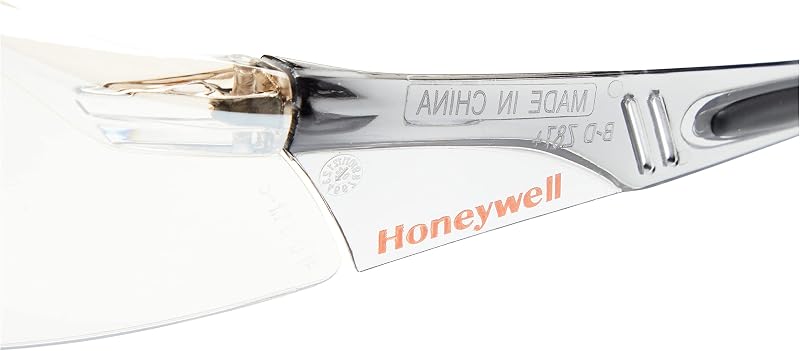 1015350 A800 Gafas de seguridad deportivas, lentes plateadas con capa dura plateada/I/O, revestimiento antiarañazos, material de patilla OnePolycarbonato, tamaño (1 pieza)