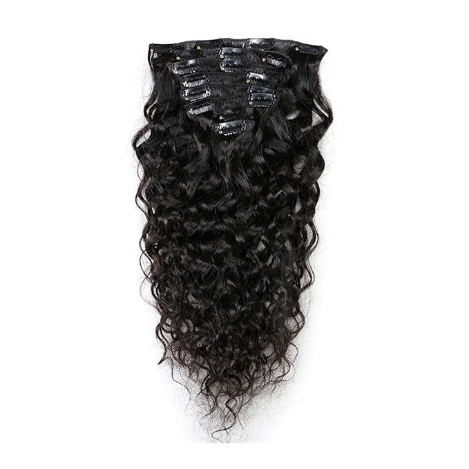 Romantic Angels Deep Curly Clip in Hair Extensions Human