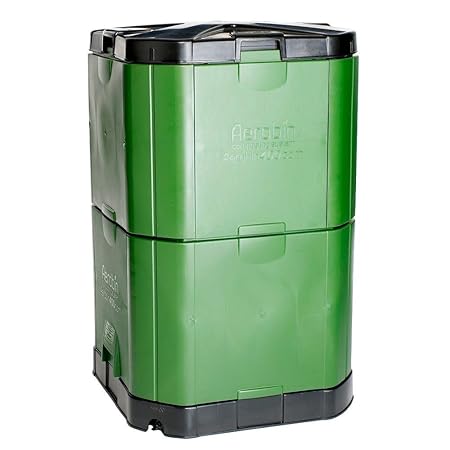 Motherson Auto Parts Aerobin Insulated Composter (400 Litre, Green and Grey)