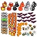 Bulk 156 Halloween Party Favors Treats for Kids Toys Novelty Assortment 12 Ducks 12 Pencils 12 Stickers Sheets 48 Mini Erasers 72 Glitter Tattoos
