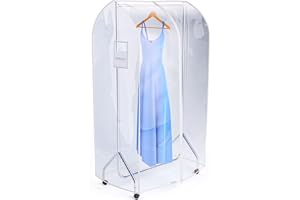 HANGERWORLD 3ft Clothes Garment Rack Cover with Zipper, Showerproof, Breathable, Dust Protector for Garment Rack Cover ONLY (36"x24"x65")