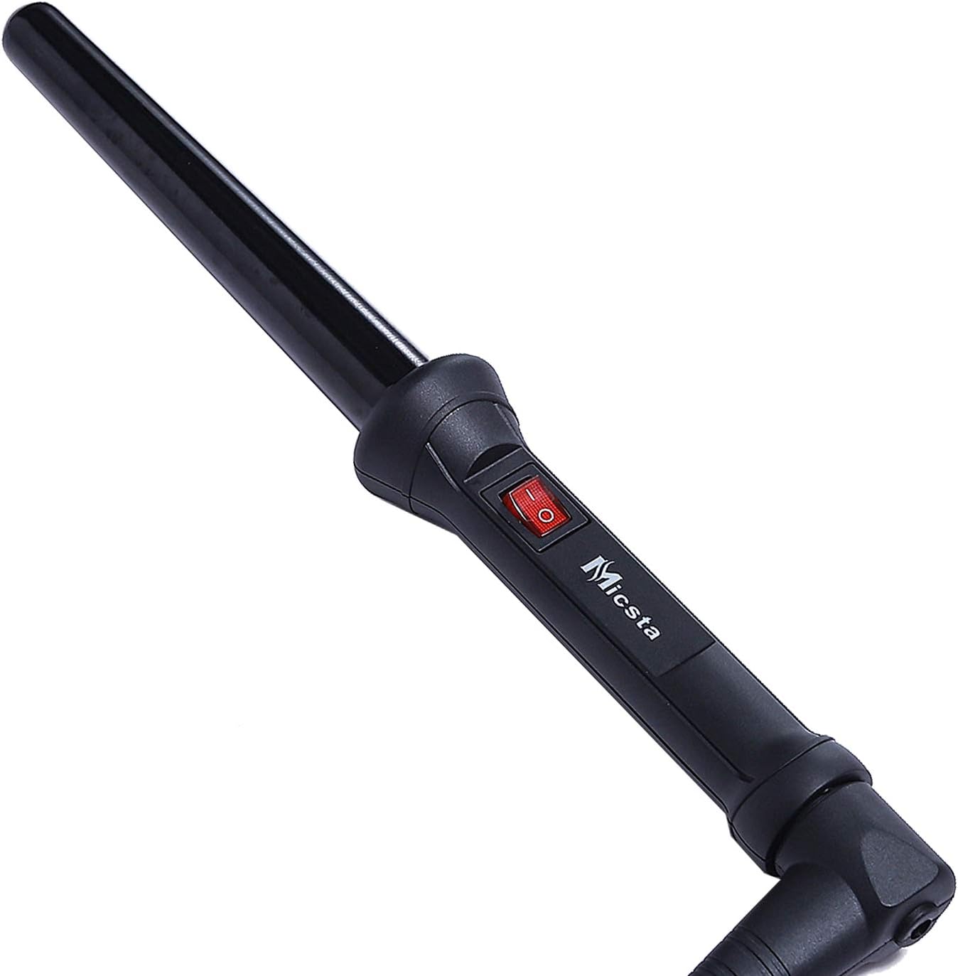 MICSTA Professional Curling Wand, Tapered Ceramic Tourmaline Barrel for Long Hair, Beach Wave Curling Irons, Dual Voltage Instant Heat for Party, Home, Travel(3/4"-1") Christmas Gifts
