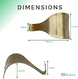 EAI Moulding Hook Dado Picture Rail Brass Plated Pack of 10 view 3
