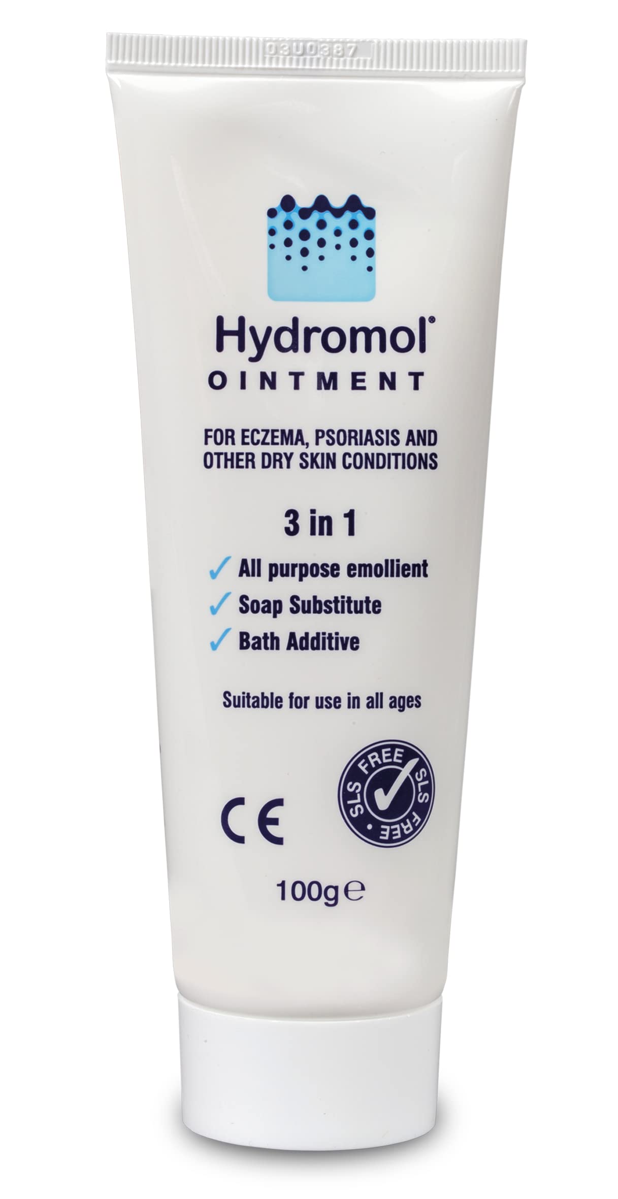 Hydromol Ointment - Intensive Emollient for Very Dry, Itchy Skin- for Psoriasis, Flare-Prone Eczema & Dermatitis - Helps Protect & Prevent Moisture Loss - 100g Tube