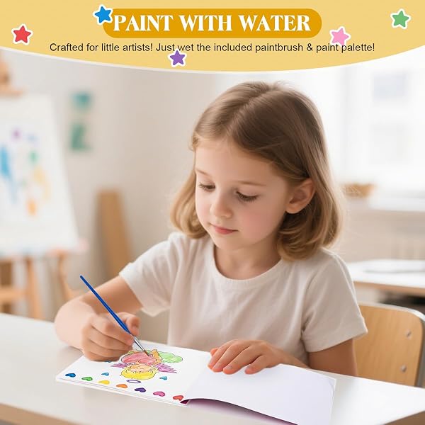 SUMERX VALENTINES DAY GIFTS FOR KIDS, 24 PACK WATERCOLOR COLORING BOOKS WITH VALENTINES DAY CARDS, VALENTINES CRAFTS ART SUPPLIES FOR CLASSROOM PRIZES SCHOOL PARTY FAVORS