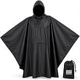 USGI Industries Military Style Rain Poncho, Waterproof Ripstop Camo