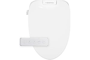 BidetMate 3500 Series Electric Bidet with Dryer, Heated Smart Toilet Seat with Automatic Opening and Closing Lid & Seat, Unlimited Heated Water, Remote, Warm Air Dryer, and Self-Cleaning - Elongated