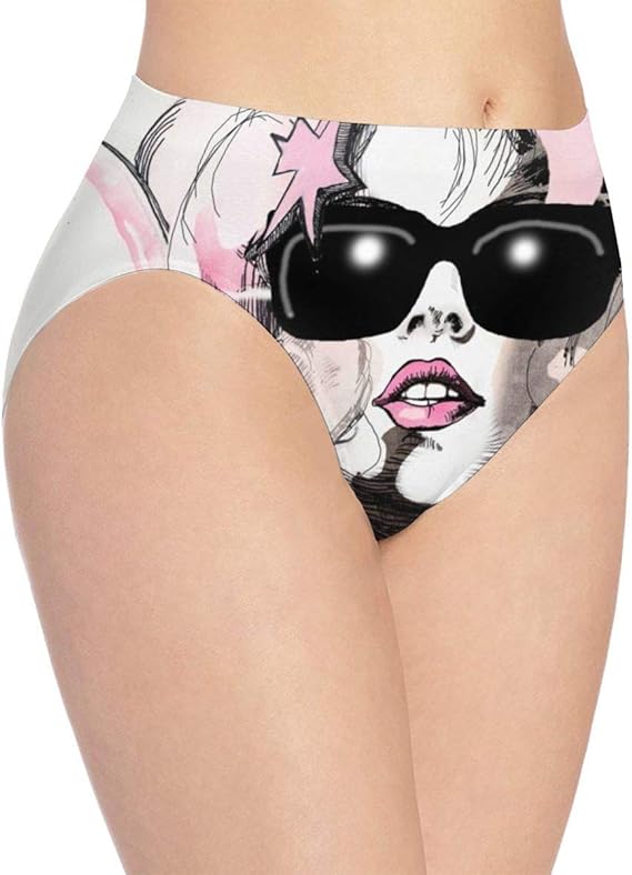 Amazon Co Jp Lady Gaga 2 レディース ショーツ おしゃれ レギュラーショーツ レディース 吸汗速乾 ショーツ 超薄 漫画のプリント 響かない 快適フィット レディース 快適性 パンツ レディース 人気かわい 下着 服 ファッション小物