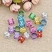 Lychee Women Dreadlocks Beads Rhinestone Hair Ring Decoration Braiding Hair Braid Cuff Clip