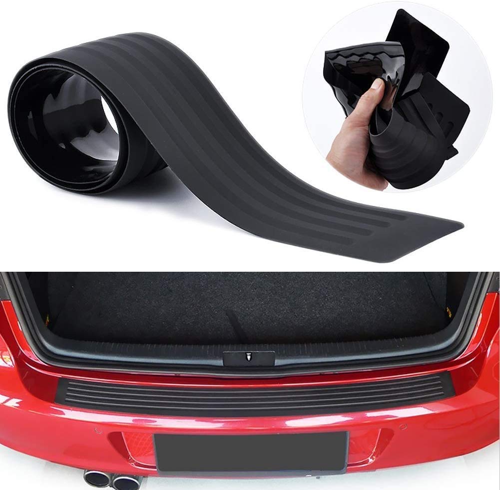 Universal Black Rubber Bumper Protector Guard - Durable, Protects and Hides Scratches - Fits Cars/SUV